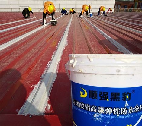 铁皮房防水涂料工程